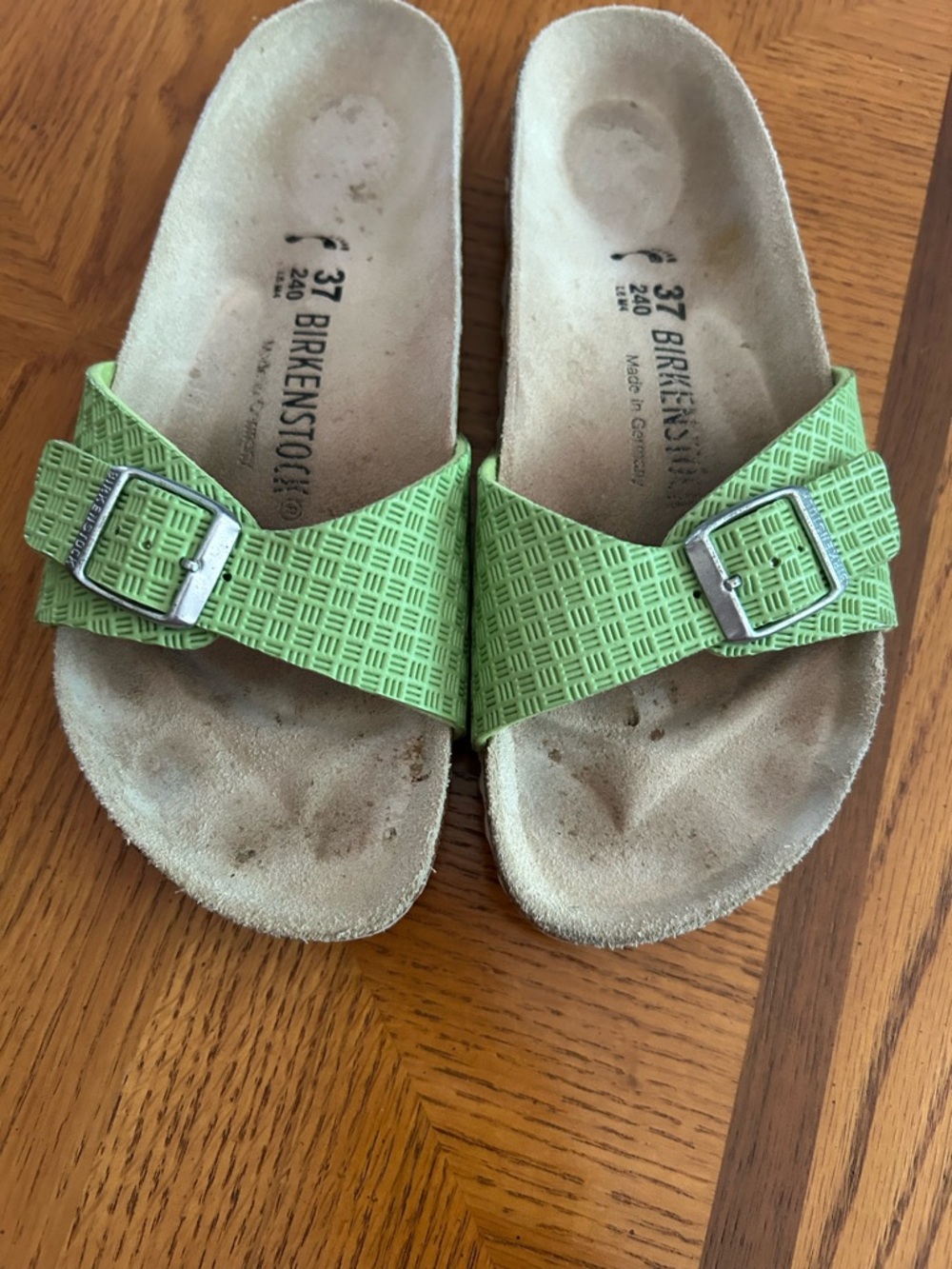 Birkenstock Lime Green Sandals - Picture 2 of 5